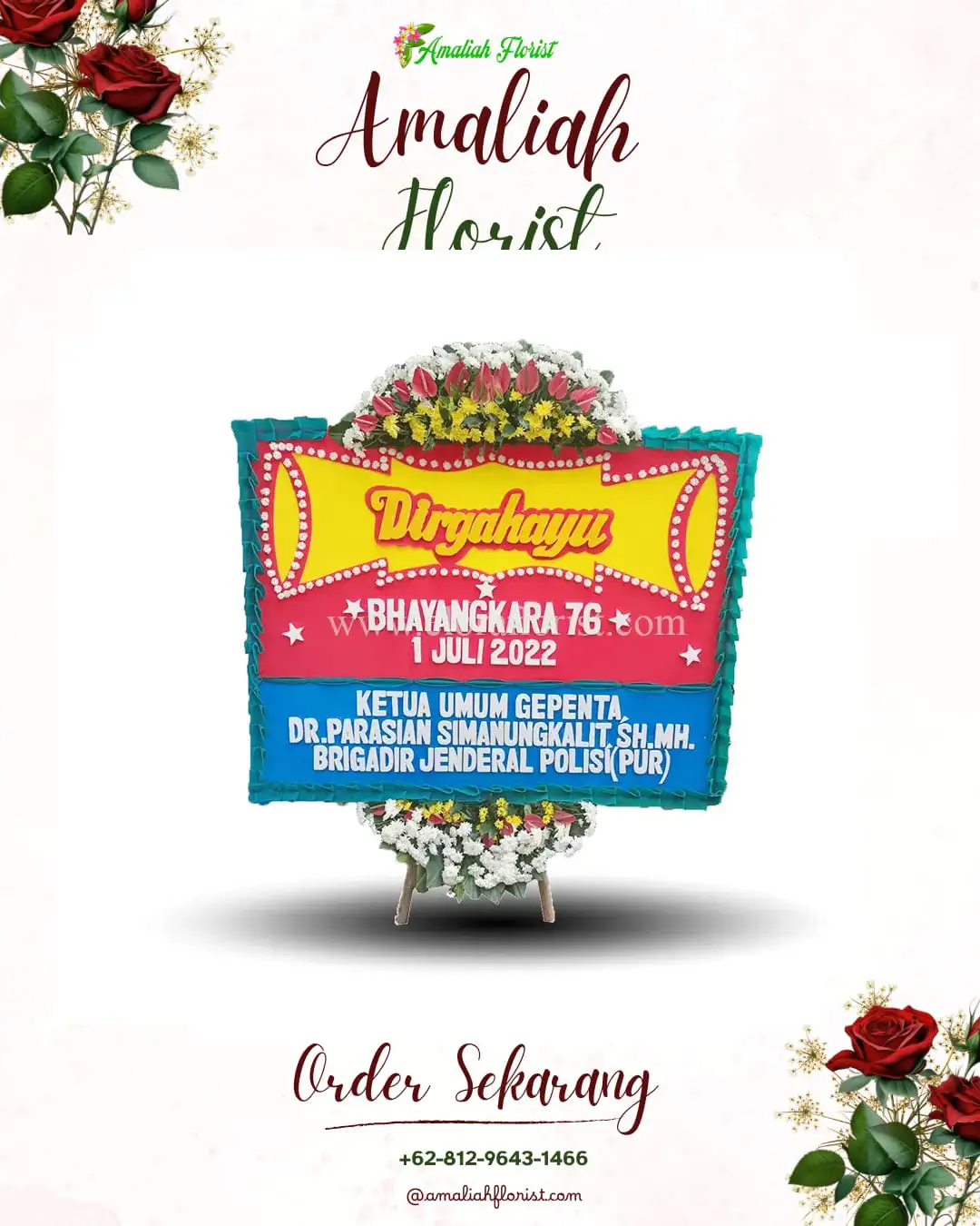 Papan Bunga HUT Ulang Tahun Cilendek Barat